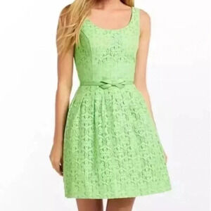 Lily Pulitzer Green Lace Dress
